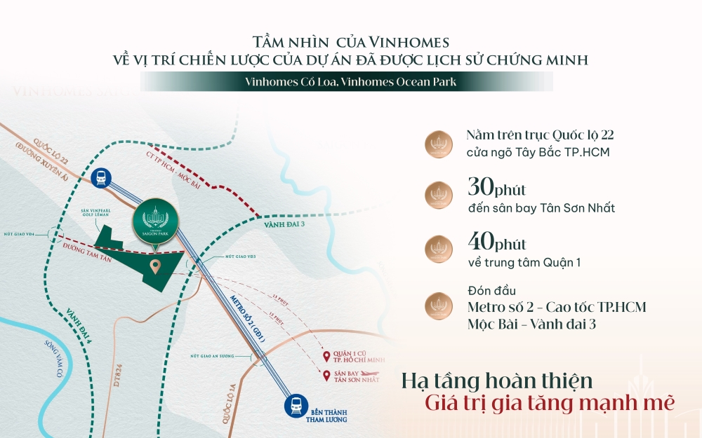 metro số 2 tác động vinhomes saigon park