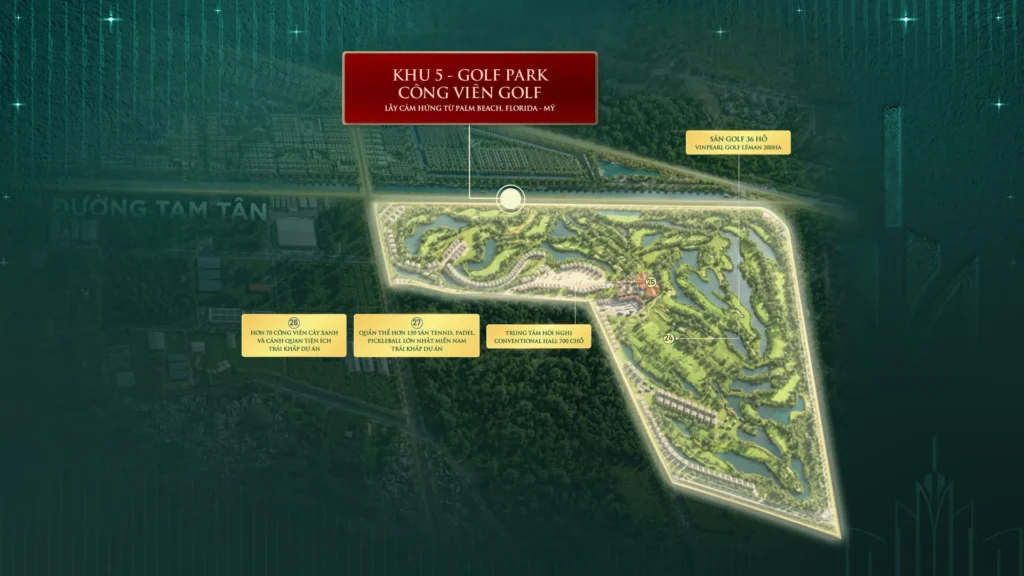 golf park công viên golf vinhomes saigon park