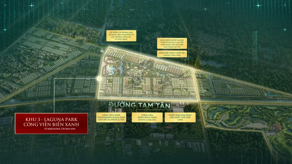 laguna park công viên biển xanh vinhomes saigon park